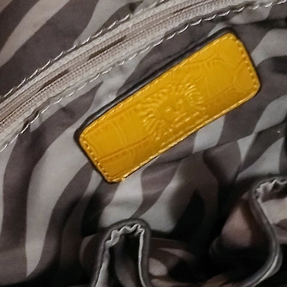 Anne Klein Yellow and White Bag - Picture 11 of 14